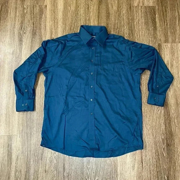 Mens Joseph Abboud Blue Button Up - 17/32-33 - Picture 1 of 5